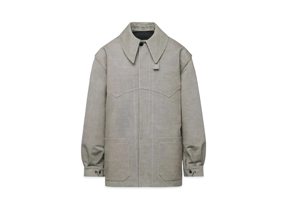 Maison Margiela Men's Broken Twill Jacket "Caviar"