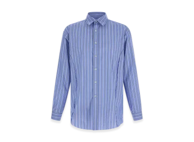 Maison Margiela Striped Cotton Shirt "Light Blue"