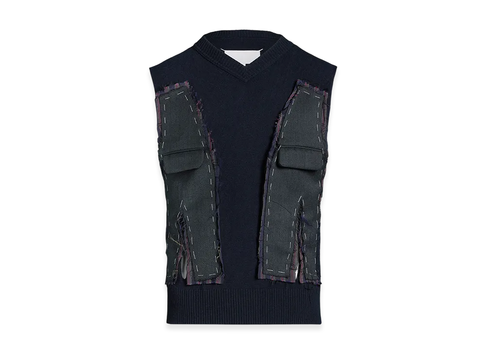Maison Margiela Decortique Knit Gilet "Navy"
