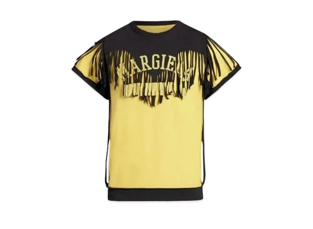 Maison Margiela Decortique Fringe T-shirt "Yellow"