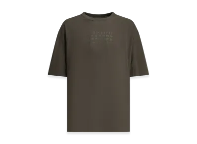 Maison Margiela Crew-Neck T-Shirt With Logo "Brown"
