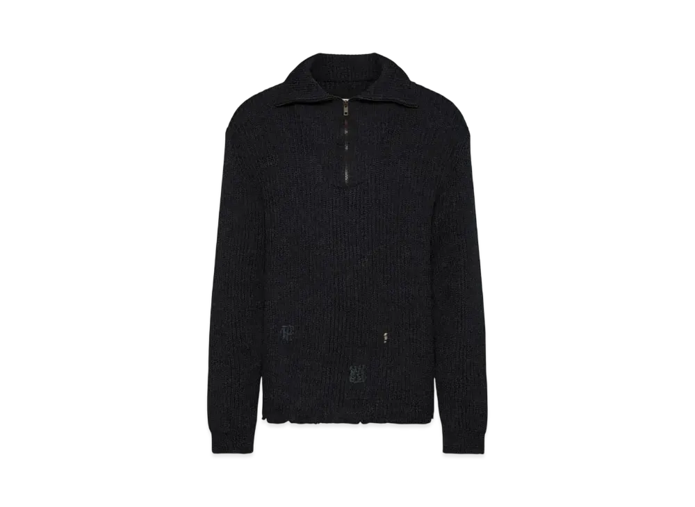 Maison Margiela Women's Summer Shetland Knit Sweatshirt "Black"