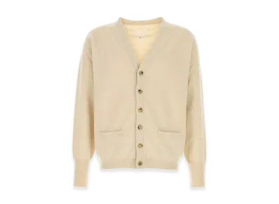 Maison Margiela Sand Cashmere Blend Cardigan "Beige/Tan"