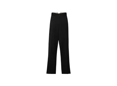 Maison Margiela Men's Wool Barathea Trousers "Black"