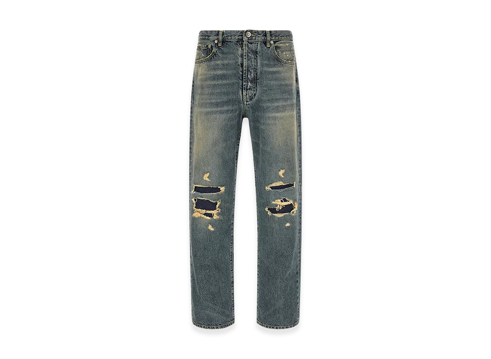 Maison Margiela Distressed Straight-Leg Jeans "Blue"
