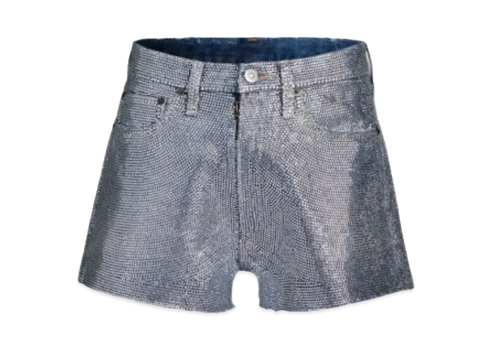 Maison Margiela Rhinestone Shorts "Dark Blue"
