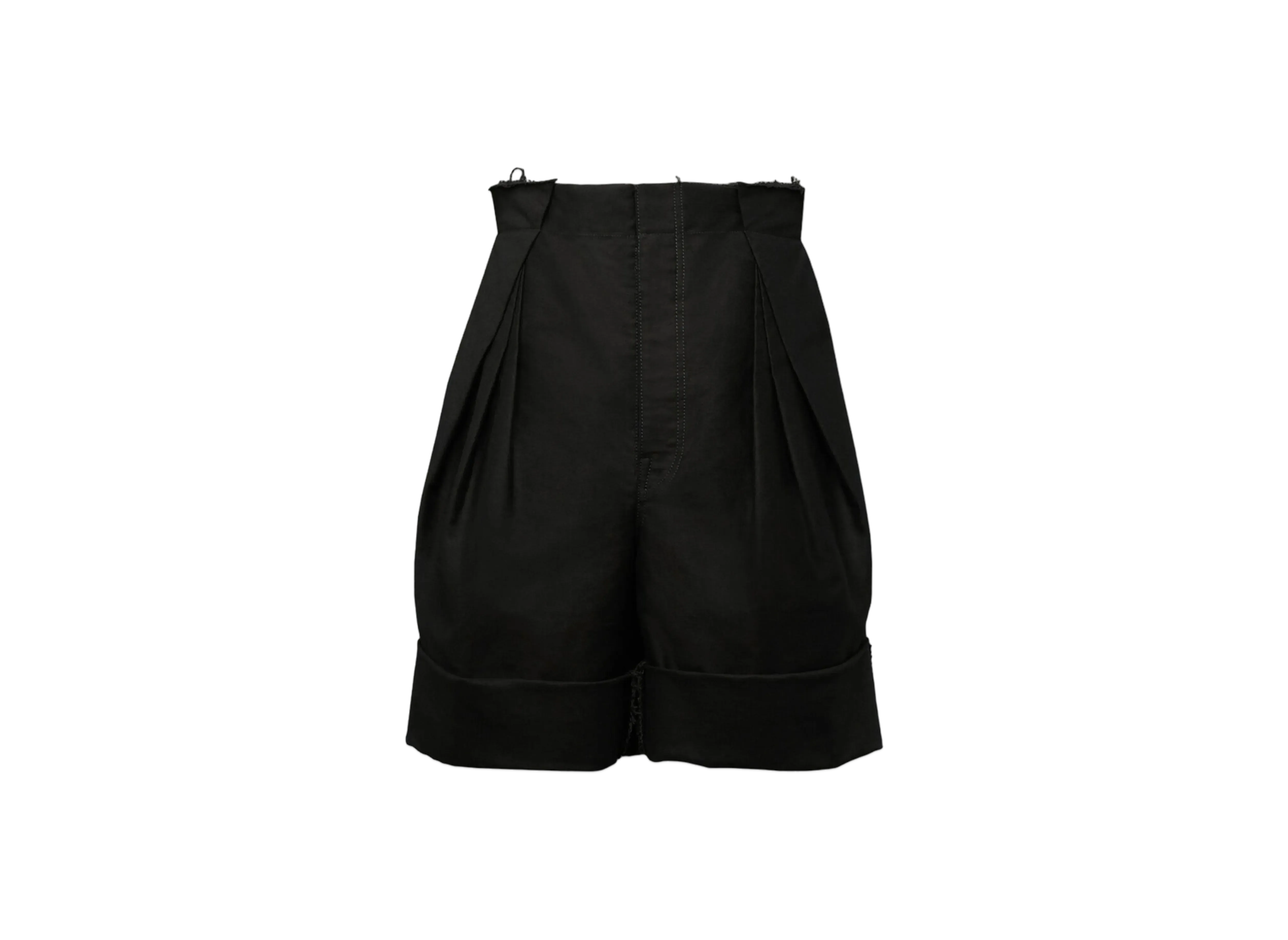 Maison Margiela Men's Satin Cotton Shorts "Black"