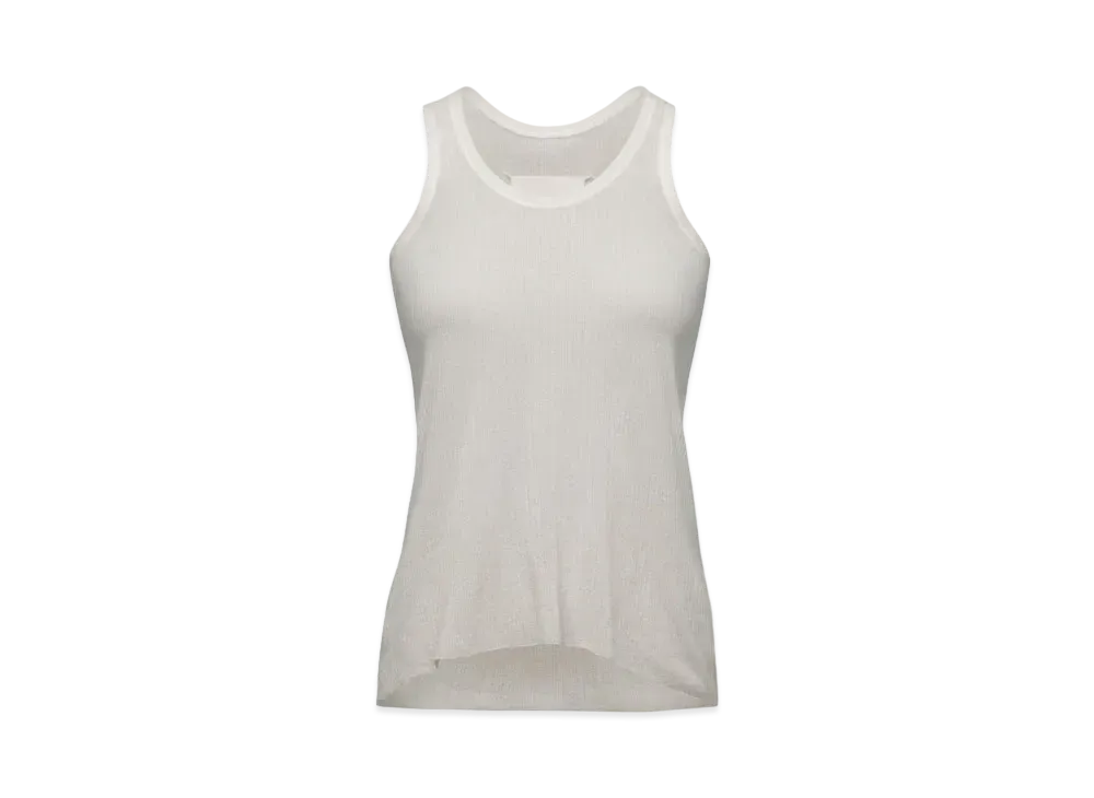Maison Margiela Men's Ribbed Vest Top "White"
