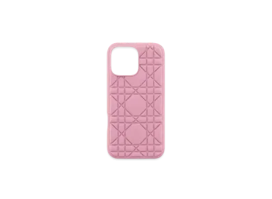 Dior DiorTravel Cover for iPhone 16 Pro Max Macrocannage Rubber "Hydrangea Pink"