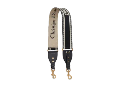 Dior Shoulder Strap With Ring "Black"