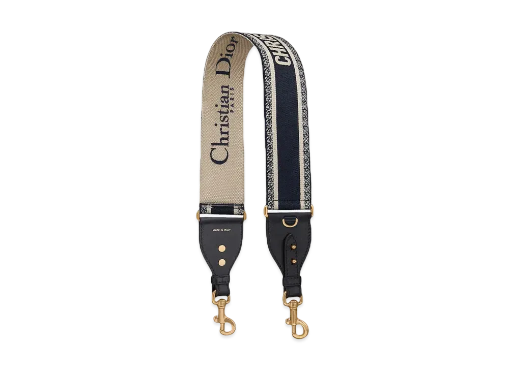 Dior Shoulder Strap With Ring "Blue"