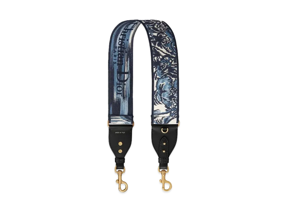 Dior Shoulder Strap With Ring "Blue"