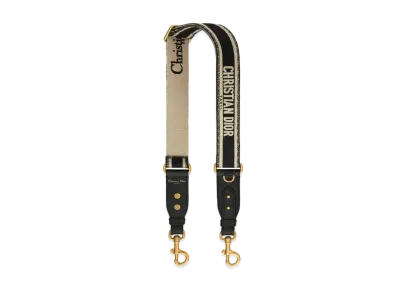 Dior Adjustable Shoulder Strap With Ring "Black"