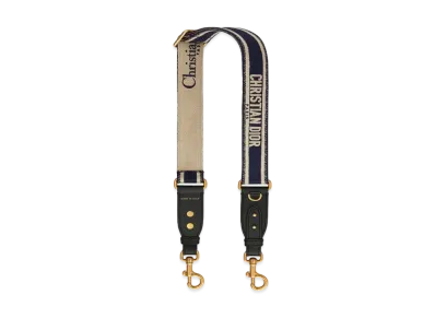 Dior Adjustable Shoulder Strap With Ring "Blue"