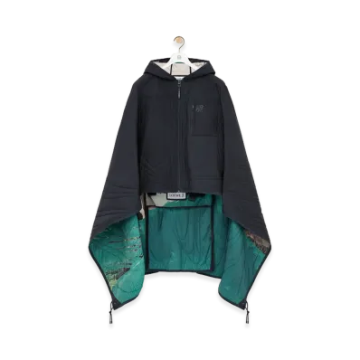 LOEWE x On Women's Quilted Poncho (Technical Shell) "Black/Multi"