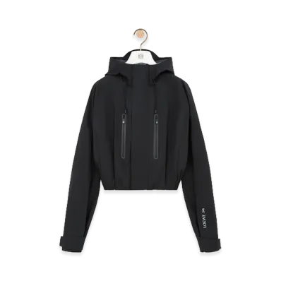 LOEWE x On Women's Cropped Parka (Technical Cotton Shell) "Black"