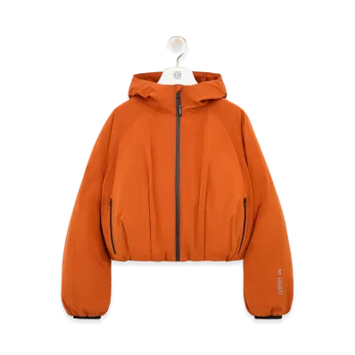 LOEWE x On Women's Cropped Puffer Jacket (Technical Shell) "Dark Orange"