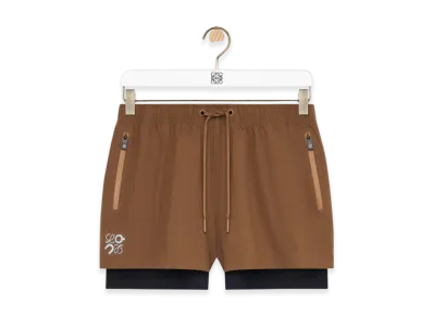 LOEWE x On Performance Shorts (Technical Shell) "Toffee"