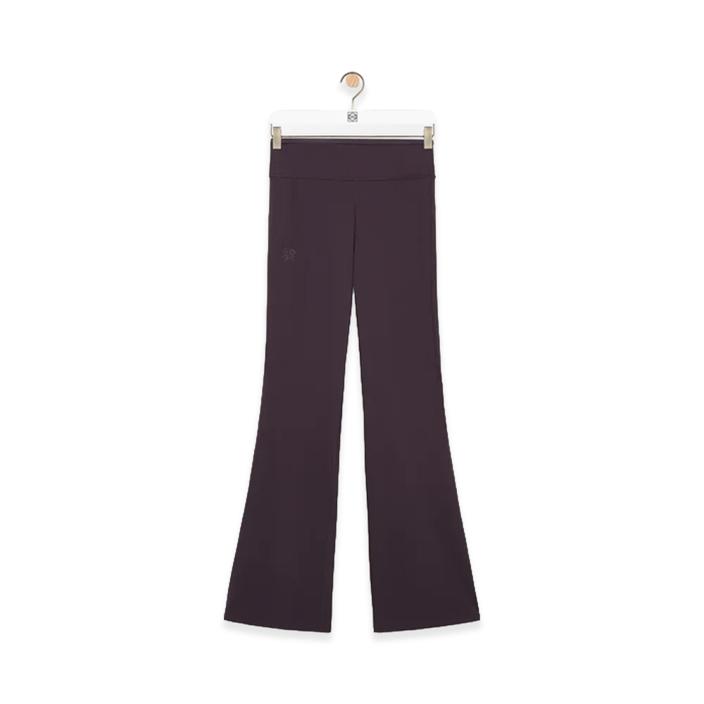 LOEWE x On Women's Bootcut Trousers (Stretch Jersey) "Purple"