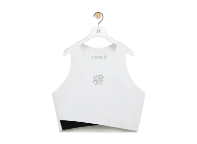 LOEWE x On Women's Performance Top in Technical Jersey "White"