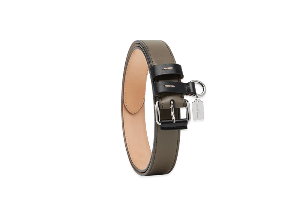 Maison Margiela Contrast Leather Belt "Graphite/Black"