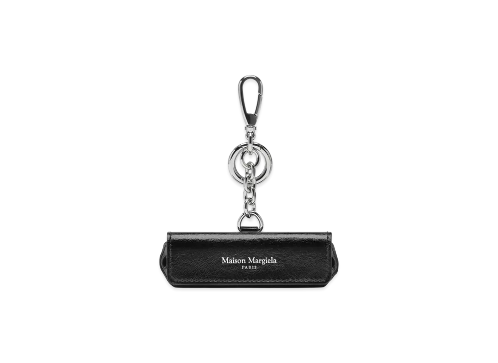 Maison Margiela 4 Stitch Leather Lipstick Holder Charm "Black"