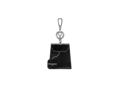 Maison Margiela 4 Stitch Leather Tea Bag Charm "Black"