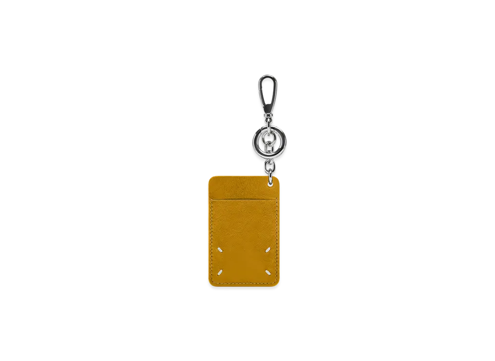 MM6 Maison Margiela 4 Stitch Card Holder Keychain "Yellow"