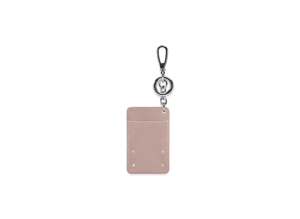 Maison Margiela 4 Stitch Card Holder Keychain "Pink"