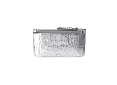 Maison Margiela Broken Mirror Zip Card Holder "Silver"