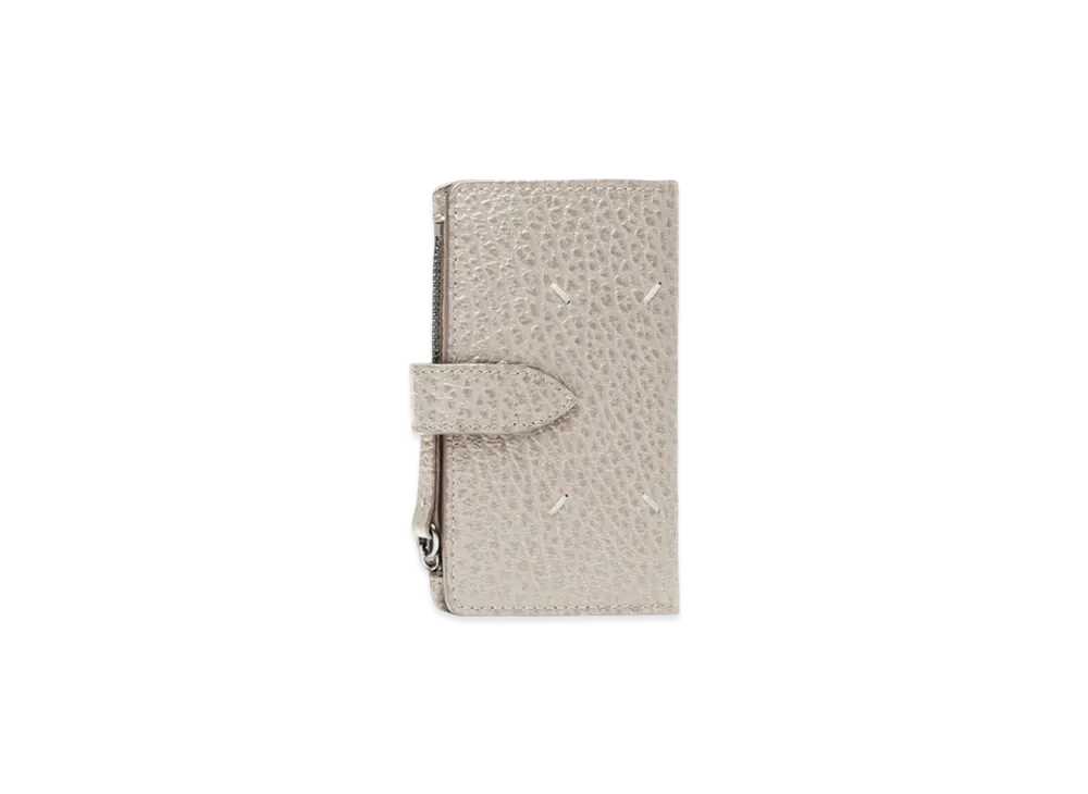 Maison Margiela Four Stitches Zip Wallet "Light Grey"