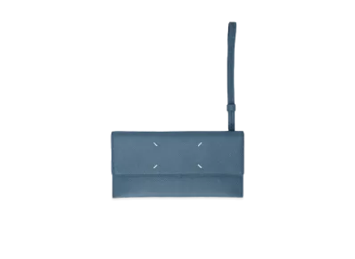 Maison Margiela Large Leather Wallet "Blue"