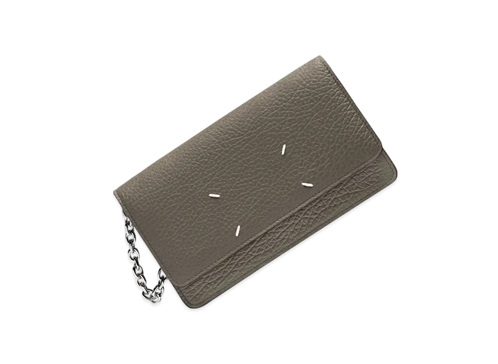 Maison Margiela Four Stitches Chain Wallet "Dark Gray"