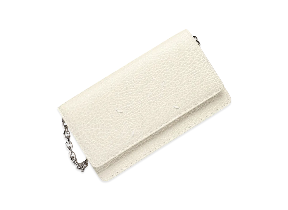 Maison Margiela 4-Stitch Chain Wallet "Light Grey"