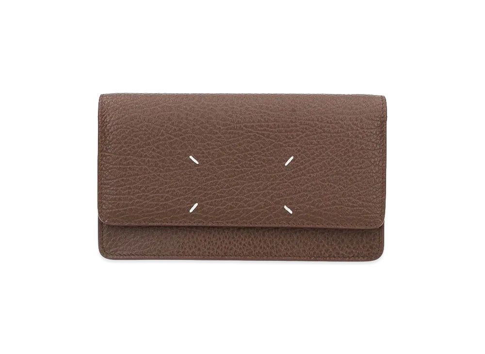 Maison Margiela Women's Four Stitches Chain Wallet "Brown"