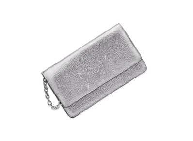 Maison Margiela Four Stitches Chain Wallet "Metallic Grey"