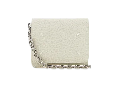Maison Margiela Women's Chalk Leather Card Holder "White"