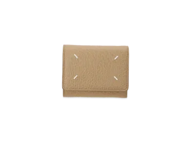 Maison Margiela Zip Compact Tri-fold Wallet "Chamois"