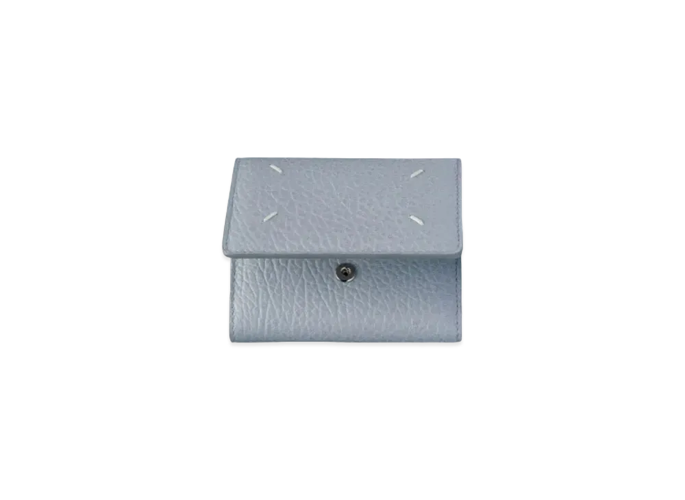 Maison Margiela Zip Compact Tri-fold Wallet "Pale Blue"