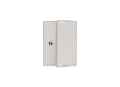 Maison Margiela Snap Button Leather Wallet "White"