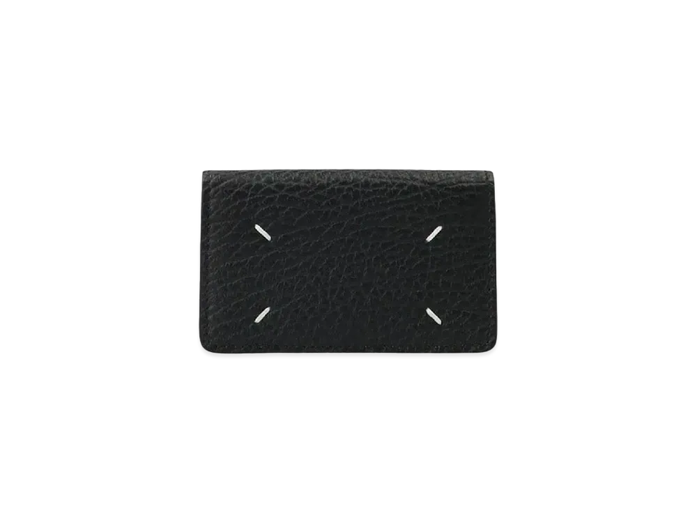 Maison Margiela Stitch Leather Flap Card Holder "Black"