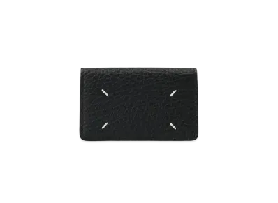 Maison Margiela Stitch Leather Flap Card Holder "Black"