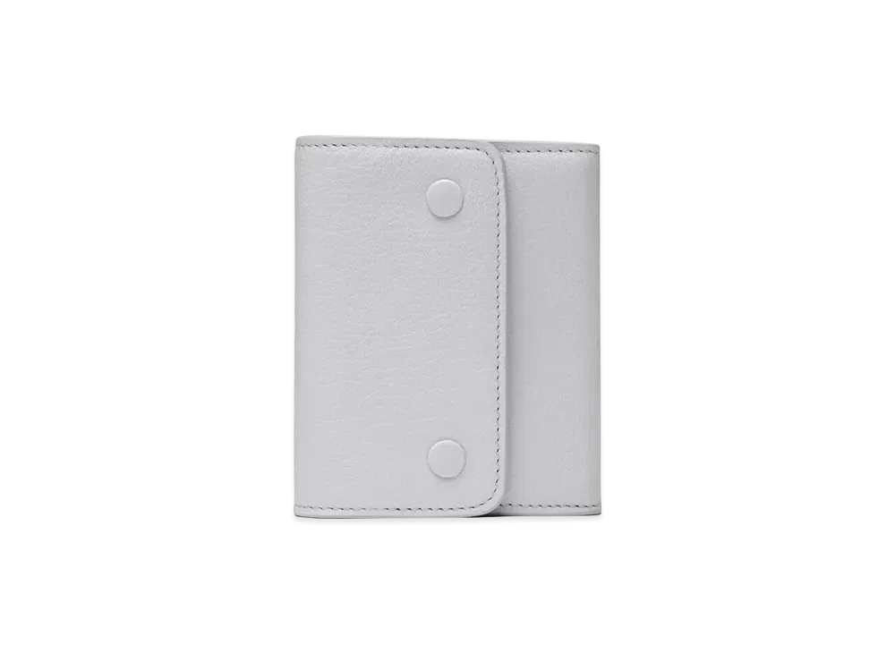 Maison Margiela Leather Snap Button Wallt "Glacial"