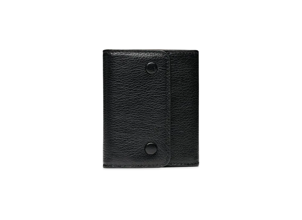 Maison Margiela Leather Snap Button Wallet "Black"