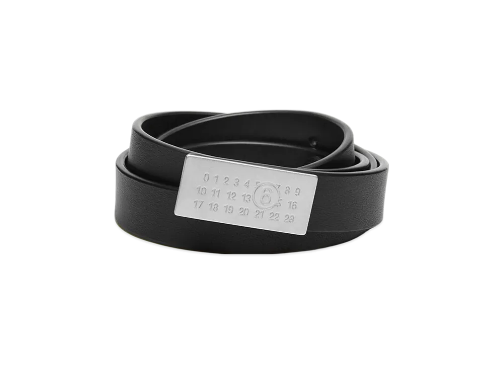 MM6 Maison Margiela Leather Belt "Black"