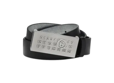 MM6 Maison Margiela Women's Belt "Black/Metallic"