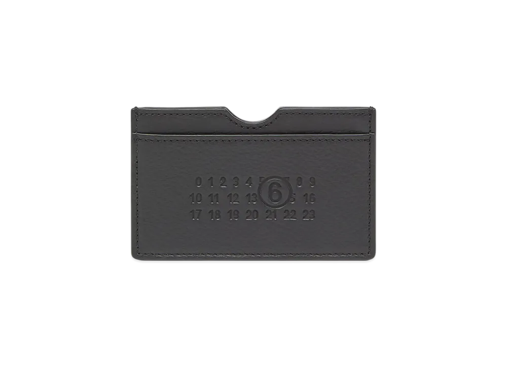 MM6 Maison Margiela Signature Embossed Card Holder "Black"