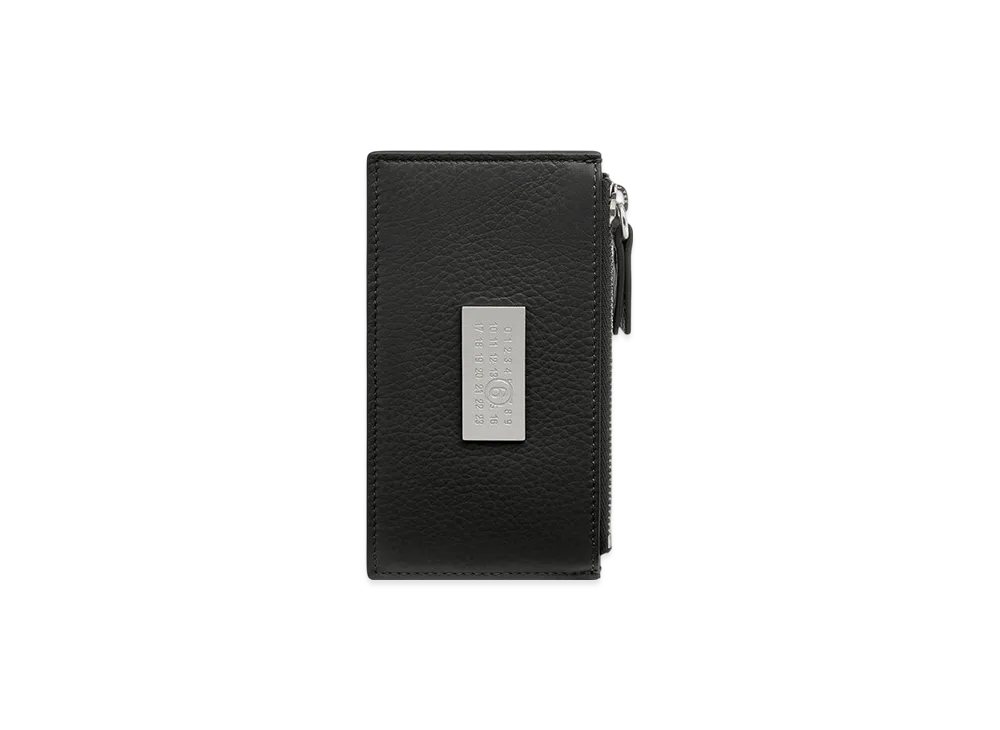 MM6 メゾンマルジェラ ニューメリックジップカードホルダー "ブラック" SA5UI0016P5691T8013