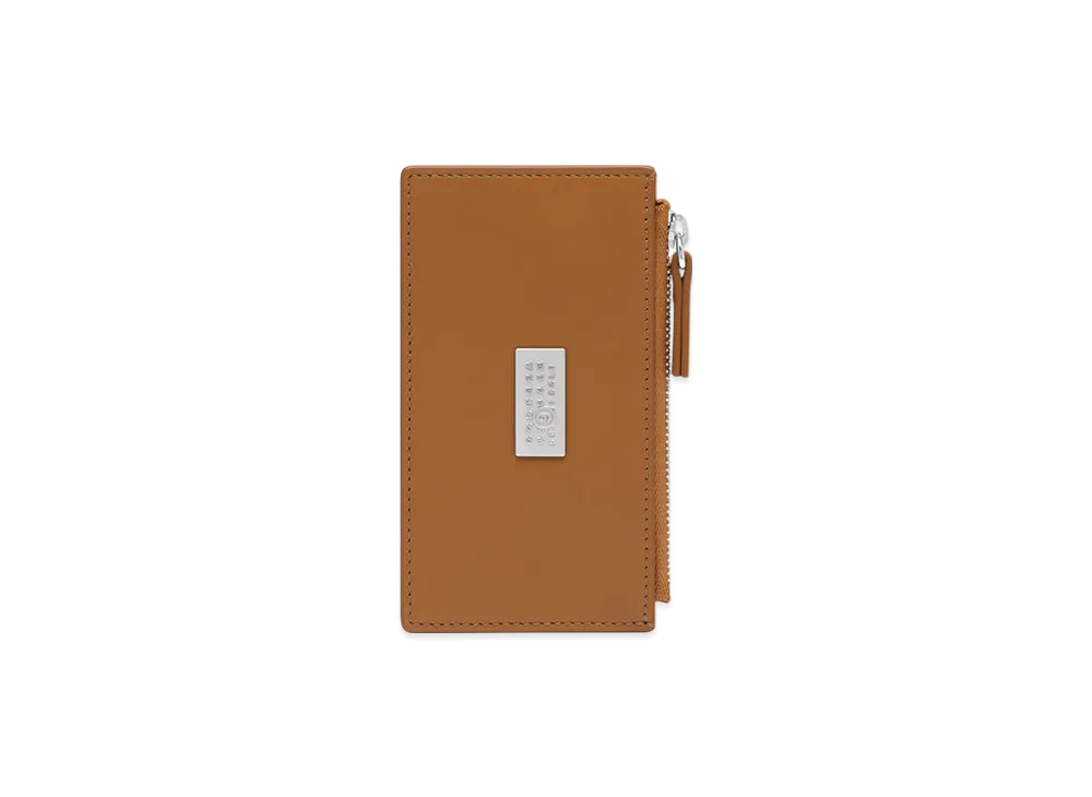 MM6 Maison Margiela Leather Card Holder "Brown"
