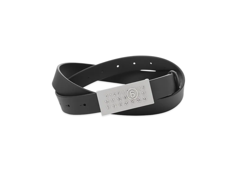 MM6 Maison Margiela Label Logo Belt "Black"